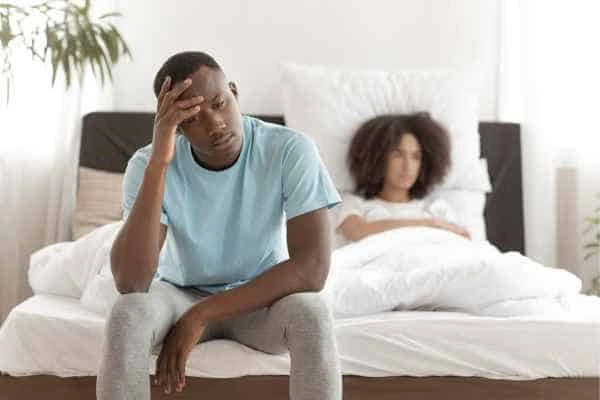 Man upset about ED symptoms Park Royal
