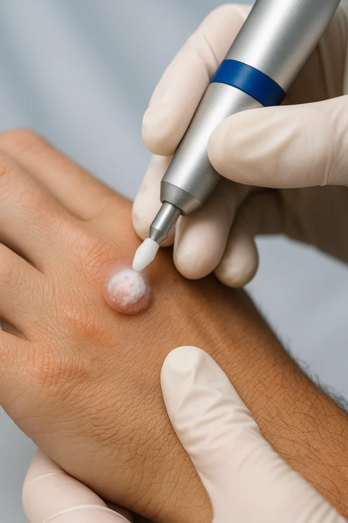 example of wart removal Park Royal using cryopen