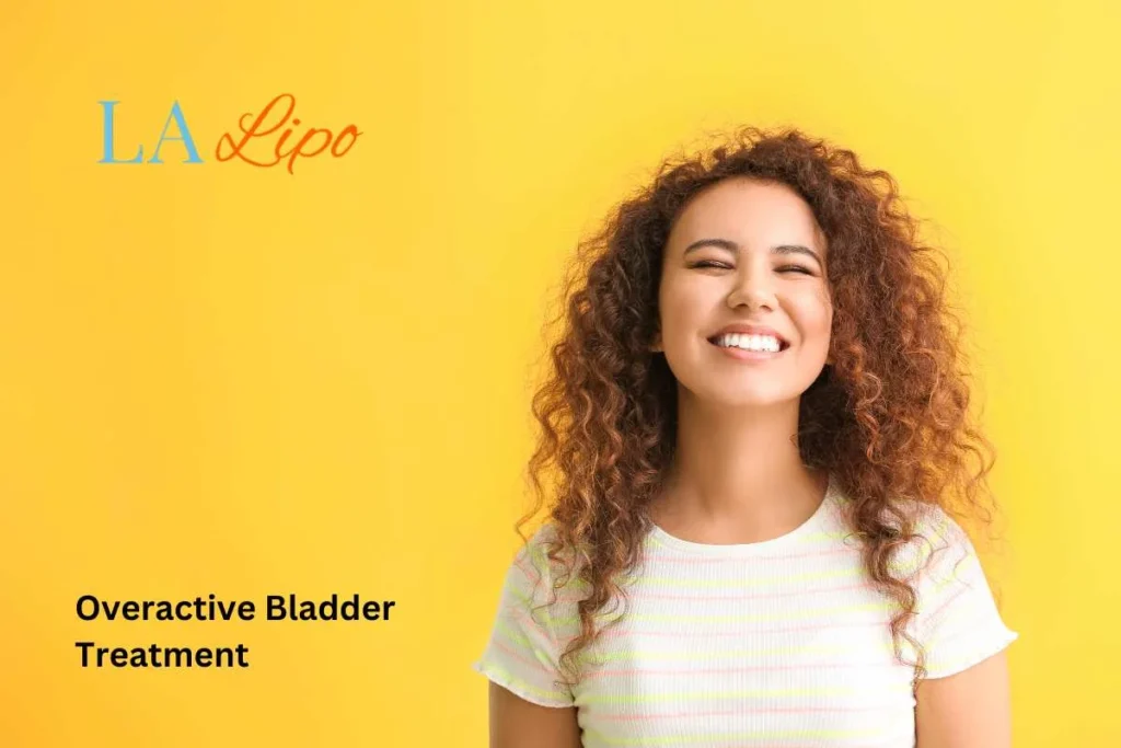 woman smiling about overactive bladder treatment Park Royal solutions